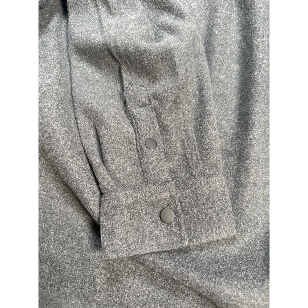 GIASONE Mens Gray Button Up Shirt Jacket Heavyweight Size XL - Picture 6 of 13